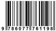 Código de Barras de '.9786077761198.'