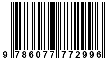 Código de Barras de '.9786077772996.'