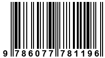 Código de Barras de '.9786077781196.'