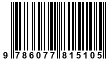 Código de Barras de '.9786077815105.'
