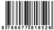 Código de Barras de '.9786077818526.'