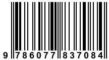 Código de Barras de '.9786077837084.'