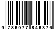 Código de Barras de '.9786077846376.'