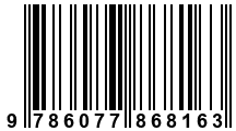 Código de Barras de '.9786077868163.'