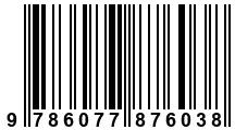 Código de Barras de '.9786077876038.'
