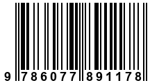 Código de Barras de '.9786077891178.'