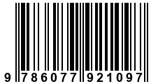 Código de Barras de '.9786077921097.'