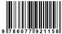 Código de Barras de '.9786077921158.'