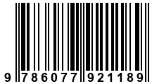 Código de Barras de '.9786077921189.'