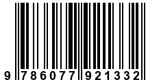 Código de Barras de '.9786077921332.'