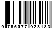 Código de Barras de '.9786077923183.'
