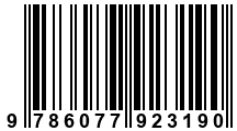 Código de Barras de '.9786077923190.'