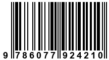 Código de Barras de '.9786077924210.'
