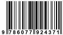 Código de Barras de '.9786077924371.'