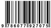 Código de Barras de '.9786077927075.'