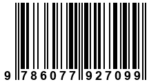 Código de Barras de '.9786077927099.'