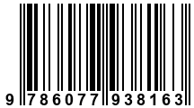 Código de Barras de '.9786077938163.'