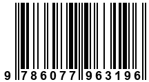 Código de Barras de '.9786077963196.'
