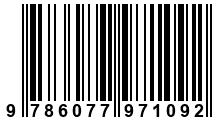 Código de Barras de '.9786077971092.'