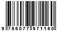 Código de Barras de '.9786077971160.'