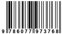 Código de Barras de '.9786077973768.'