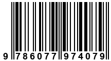 Código de Barras de '.9786077974079.'