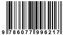 Código de Barras de '.9786077996217.'