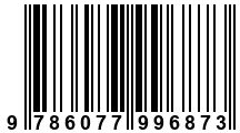 Código de Barras de '.9786077996873.'