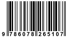 Código de Barras de '.9786078265107.'