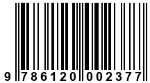Código de Barras de '.9786120002377.'