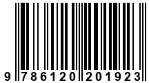 Código de Barras de '.9786120201923.'