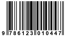 Código de Barras de '.9786123010447.'