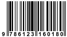 Código de Barras de '.9786123160180.'