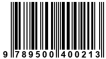 Código de Barras de '.9789500400213.'