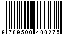 Código de Barras de '.9789500400275.'