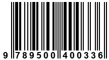 Código de Barras de '.9789500400336.'
