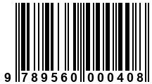 Código de Barras de '.9789560000408.'