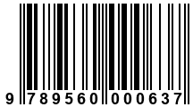 Código de Barras de '.9789560000637.'