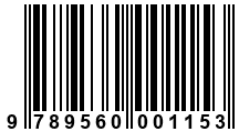 Código de Barras de '.9789560001153.'