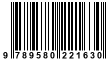 Código de Barras de '.9789580221630.'