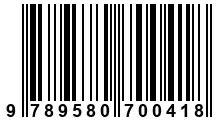 Código de Barras de '.9789580700418.'