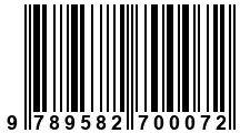 Código de Barras de '.9789582700072.'