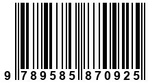Código de Barras de '.9789585870925.'