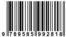Código de Barras de '.9789585992818.'
