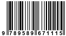 Código de Barras de '.9789589671115.'