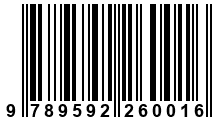 Código de Barras de '.9789592260016.'