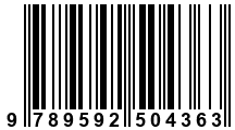 Código de Barras de '.9789592504363.'