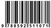 Código de Barras de '.9789592511071.'