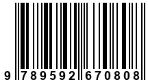 Código de Barras de '.9789592670808.'