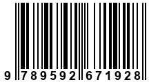 Código de Barras de '.9789592671928.'